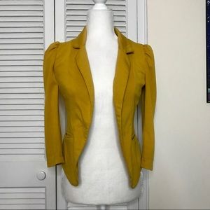Mustard Yellow Blazer by Xtaren